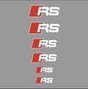 6 шт. Для Audi Sport Sline Q5 Q3 Q2 Q7 A3 B5 B6 B7 B8 B9 8P 8V 8L A5 A4 C6 C5 A1 A6 A7 A8 Автомобильные наклейки-декорации для тормозных суппортов