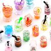 4/6 шт., разноцветные бусины-подвески из искусственной смолы в форме фруктовой чашки для самостоятельного изготовления ювелирных изделий, аксессуары