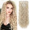 Synthetic Hair Clip In Long Curly Thick Hairpieces For Women Full Head Synthetic Hair Extensions Hairpieces