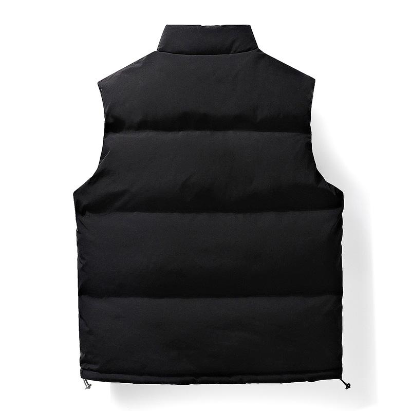 Autumn and Winter Vest Men's Handsome Trendy Waistcoat Warm Sleeveless Sports Vest Jacket