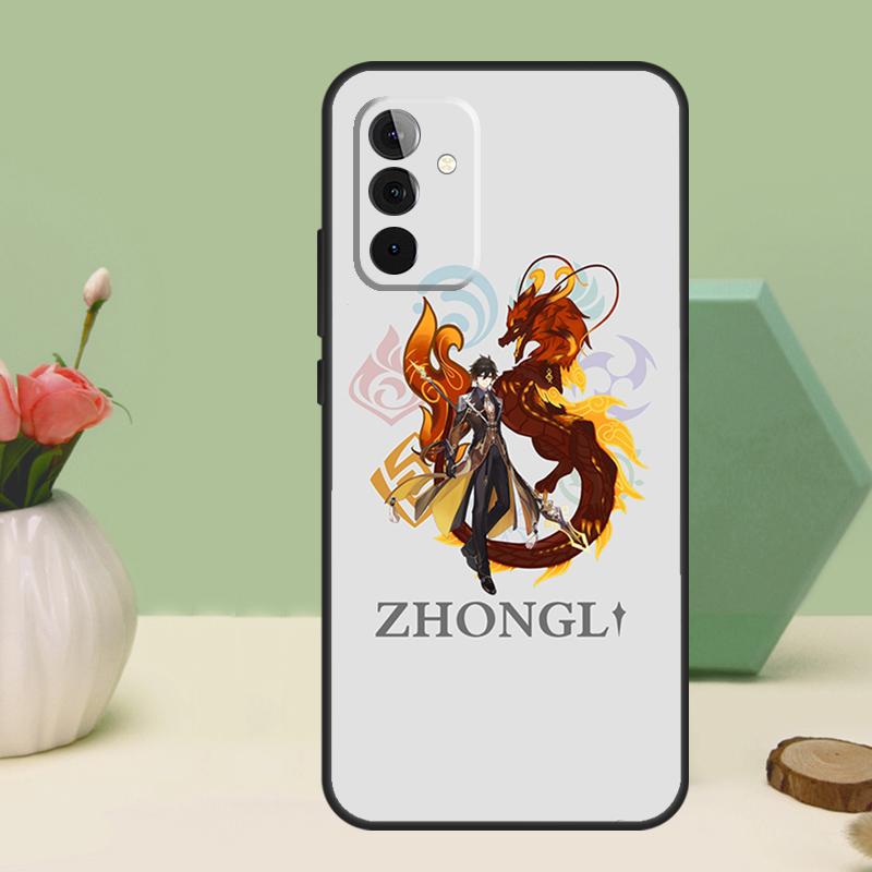 Чехолzhongli genshin impact для Samsung Galaxy A16 A55 A35 A15 A32 A12 A22 A52 A54 A34 A14 A56 A36 A26 A13 A53 A06