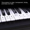 Transparent Piano Keyboard Sticker Removable Electronic Keyboard 37/49/54/61/88 Key Piano Sticker