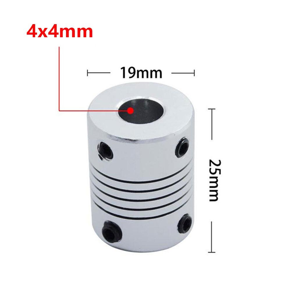 1Pcs D19xL25 Flexible Shaft Coupling Aluminum Alloy Motor Shaft Coupler for CNC Machine 3D Printer
