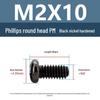 Yigu Black Nickel Carbon Steel PM Phillips Round Head Screws m2-m4 Pan Head Machine Screws for Electronics