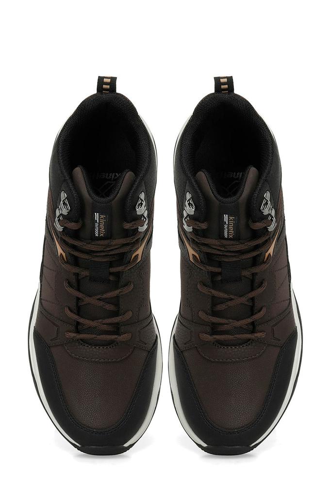 Men's Fashion Flat Heeled Booties Black Outdoor Boots Shoes