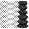 Day and Night - Day and Night Gray Steel Wire Mesh Fence 15x0.8 M