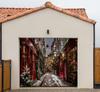 Christmas Urban Street Garage Door Cover Door Banner Party Holiday Background