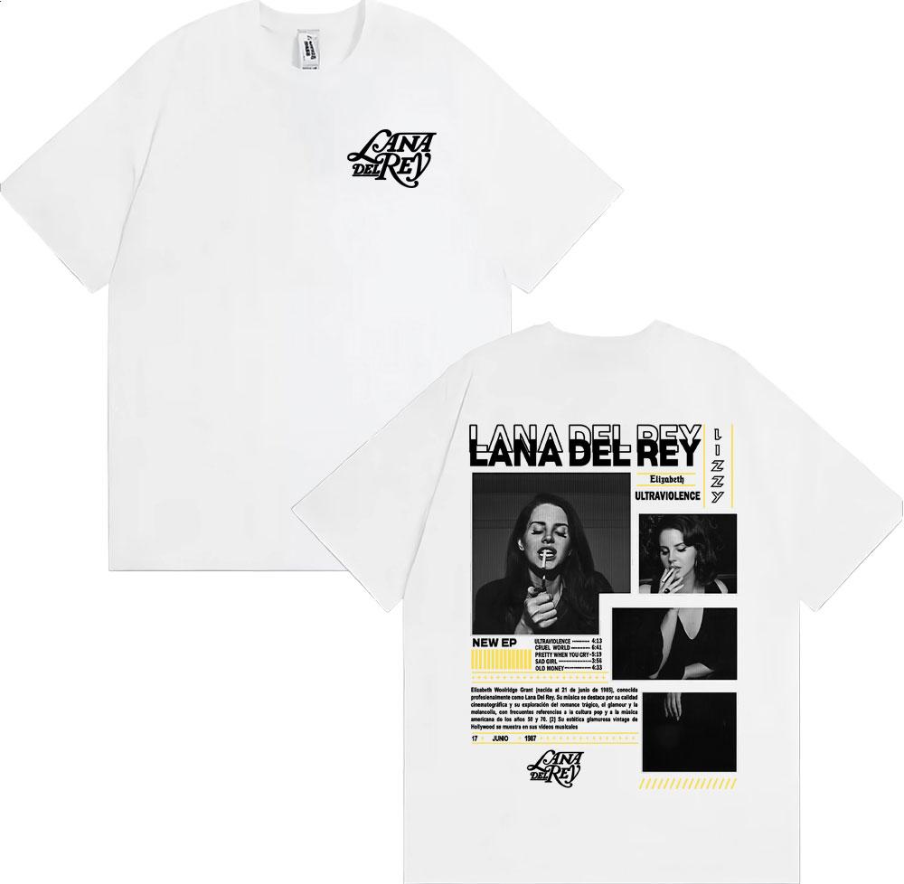 Lana Del Rey Ultraviolence Tour Album 2026 Merch Tshirt Summer Mens Womens Cotton Luxury Retro Fashion Tshirt Street Y2K