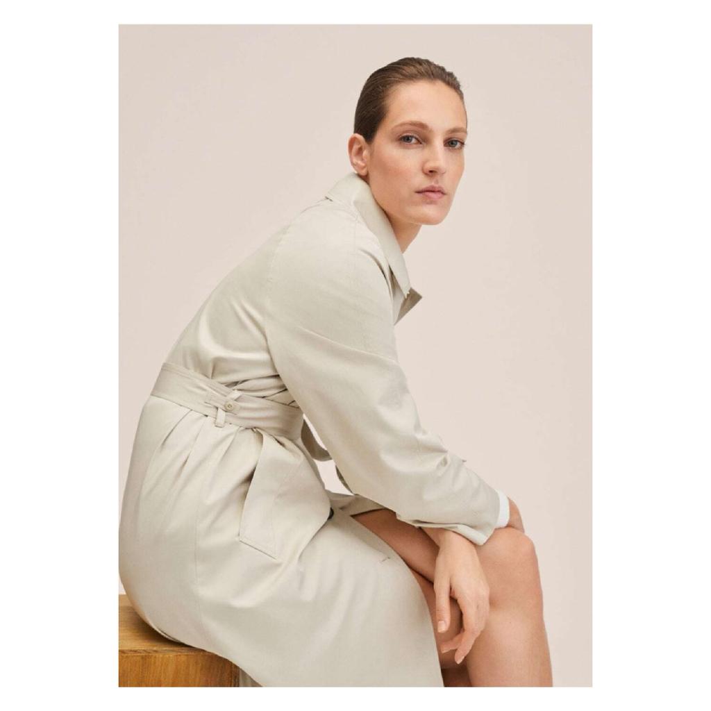 Хлопковый тренч на пуговицах