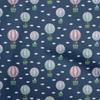 Cotton Flex Blue Fabric Circus Craft Projects Decor Fabric Printed By The Yard 40 Inch