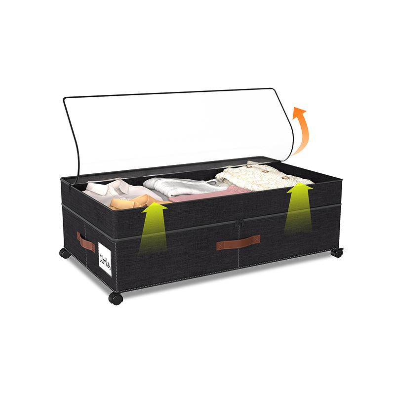 Контейнеры для хранения под кроватью на колесиках, органайзеры для шкафа, регулируемое хранение под кроватью для обуви, одежды, одеял, игрушек