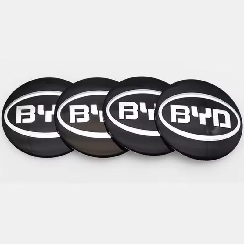 4 шт. Колпачки ступицы колеса автомобиля Наклейки-декали Для BYD Atto Yuan Plus Song Plus Seal Seagull Dolphin Sealion Аксессуары