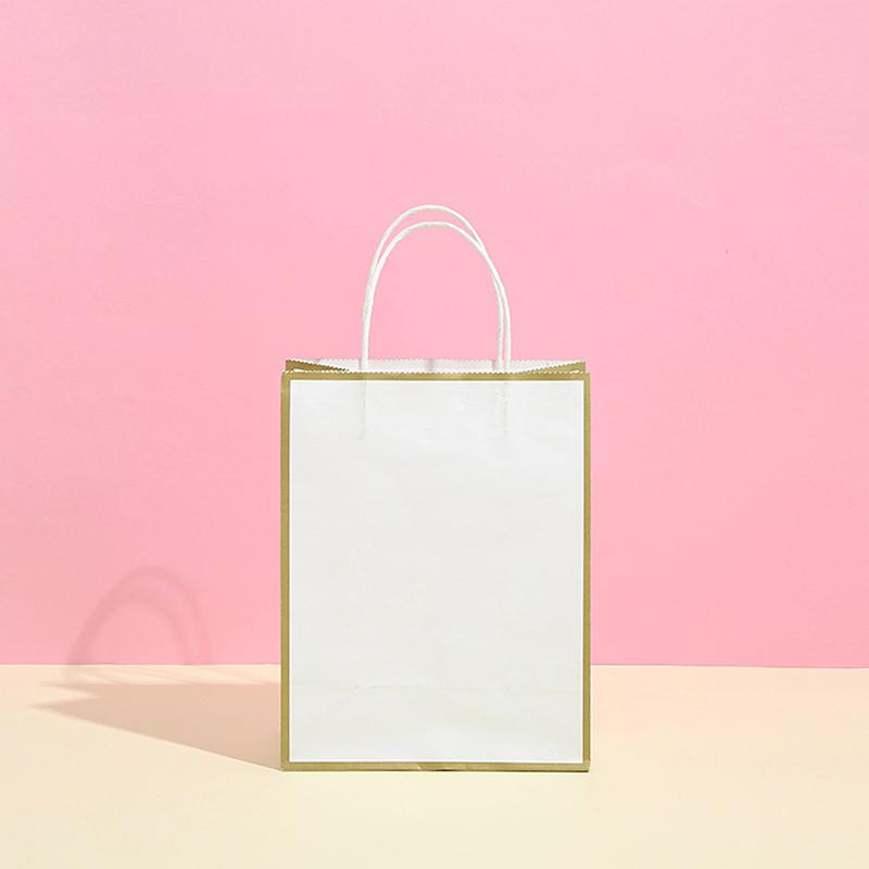 1 шт./лот Крафт-бумажный пакет с ручками Подарочные упаковочные пакеты для магазина одежды Свадебные рождественские товары Упаковочный пакет для сумок