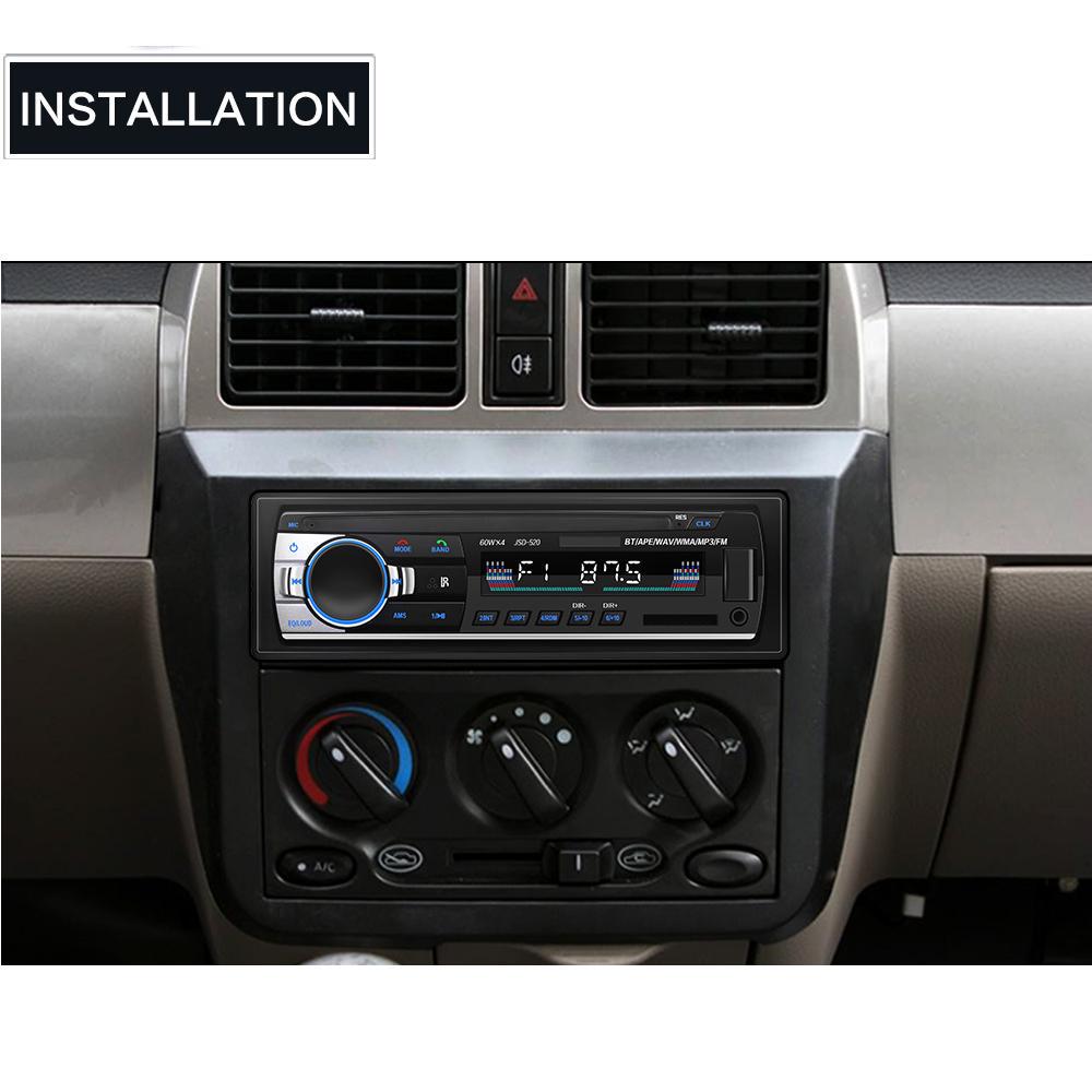 1 Din автомобильная магнитола мр3 USB, FM, TF, AUX с пультом дистанционного управления