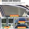 4 PCS Car Side Window Sunshade, 16.5"×15" Static Cling Auto Shade Sticker For UV, Heat, Glare & Privacy Protection, Reusable Vehicle Window Film