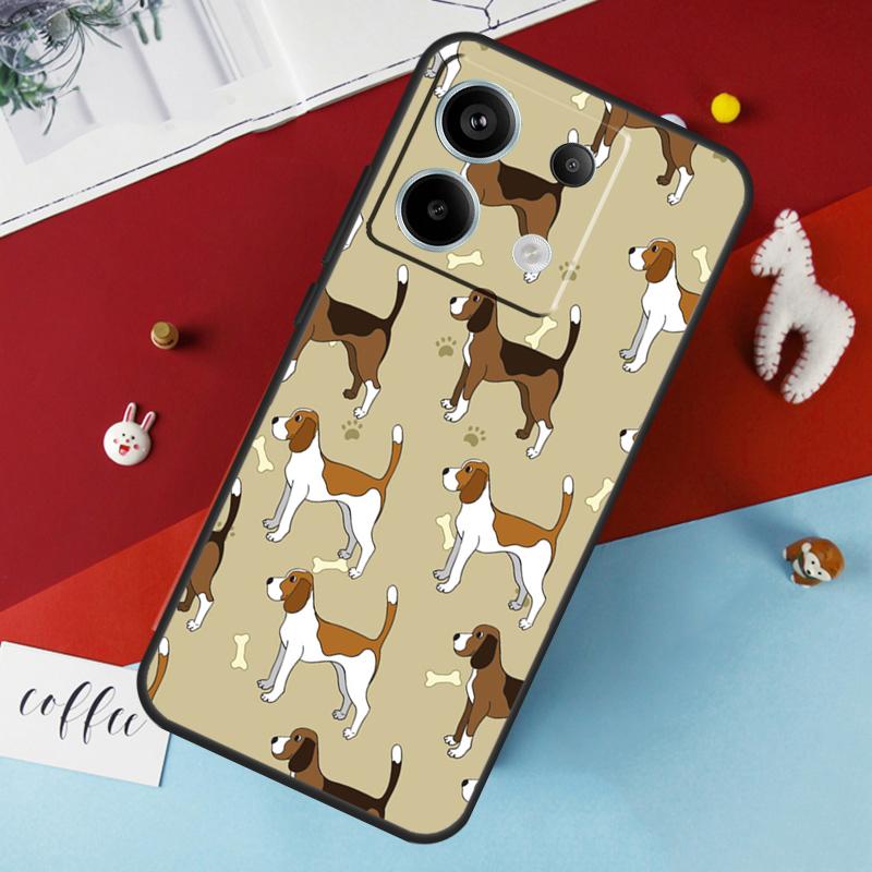 Чехол для щенка бигля для Xiaomi Redmi Note 13 12 11 8 9 10 Pro Note 12S 11S 10S Redmi 12 10C 12C 13C