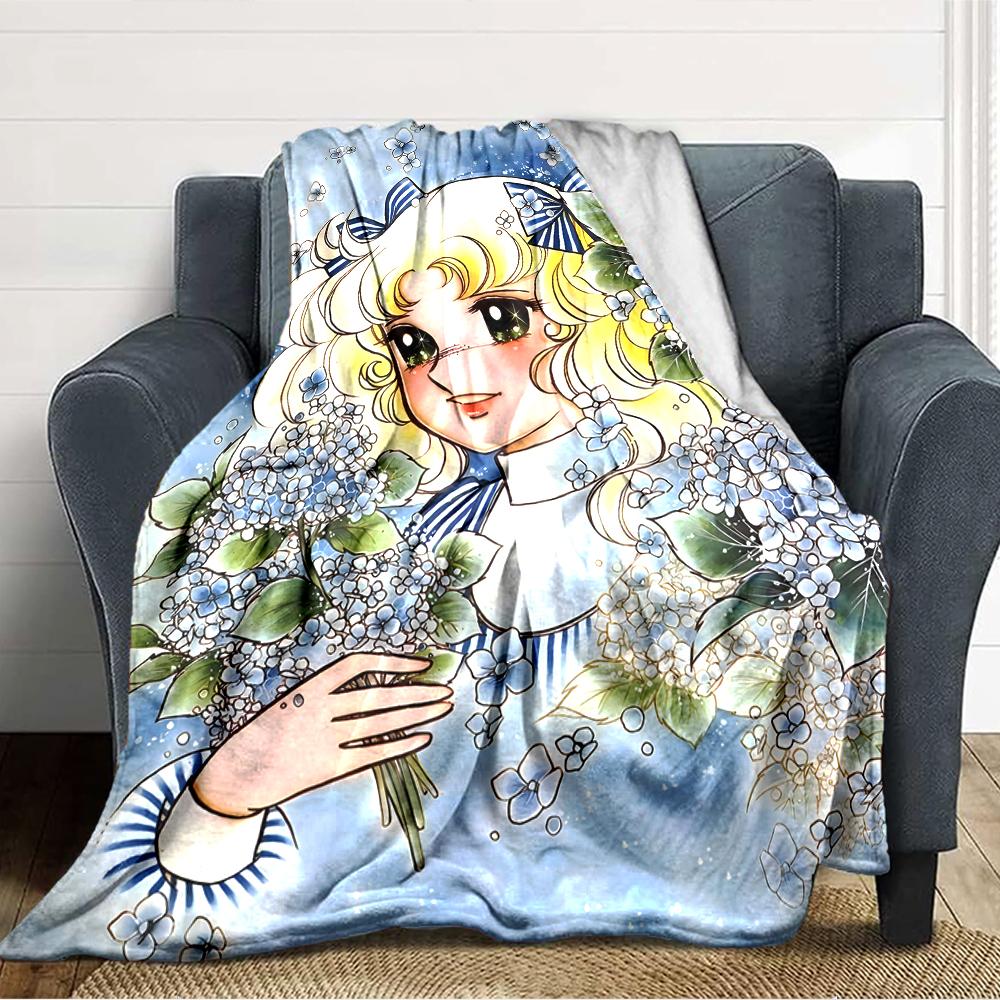 1pc Candy Candy1 Blanket, Gift, for Men and Women, Soft Blanket, Good for Sofa Bed Couch Travel, Lightweight Flannel Blanket