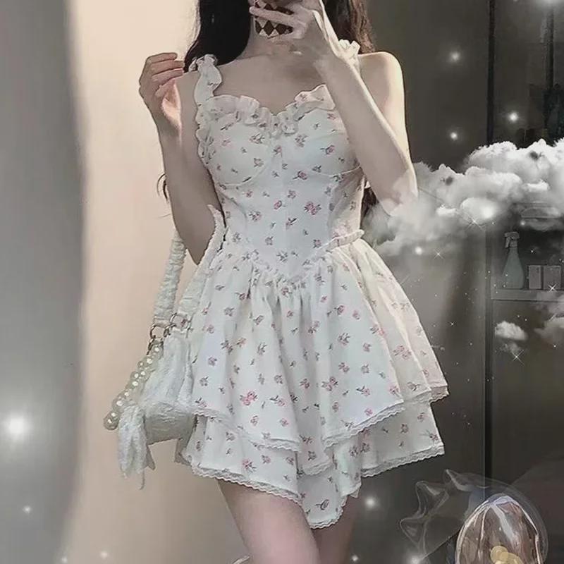 Женская юбка средней длины с французским кроем — милый цветочный дизайн, идеально подходит для ранней весны и осени, шикарная талия и нежный стиль феи.