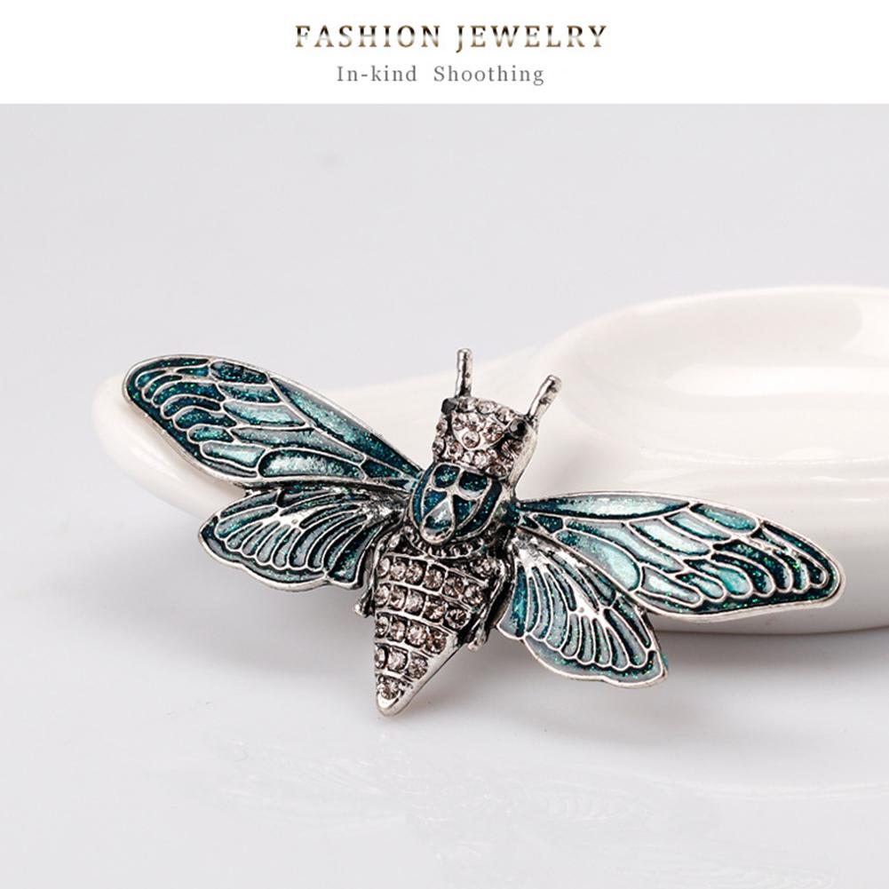 Women Lady New Fashion Epoxy Retro Personality Bee Brooch Clothing Accessories