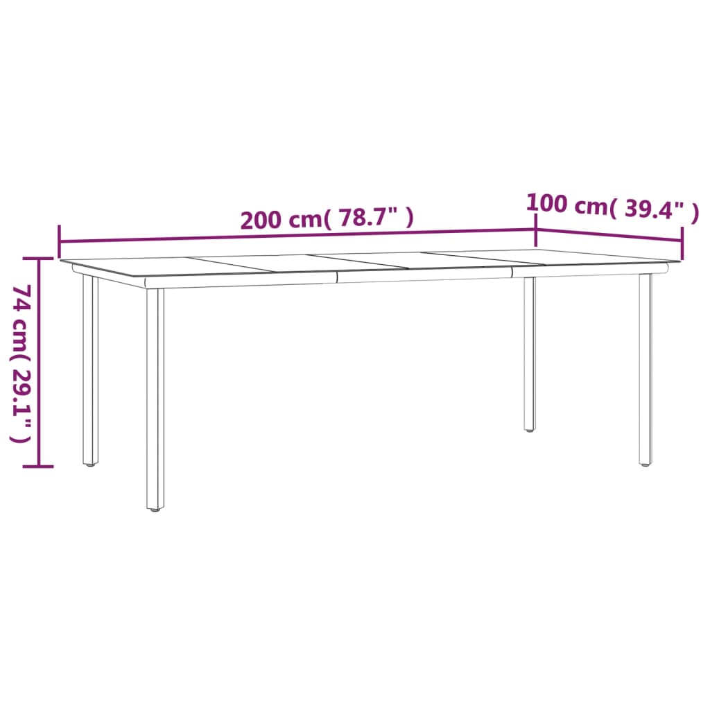 9 piece outdoor dining set poly rattan