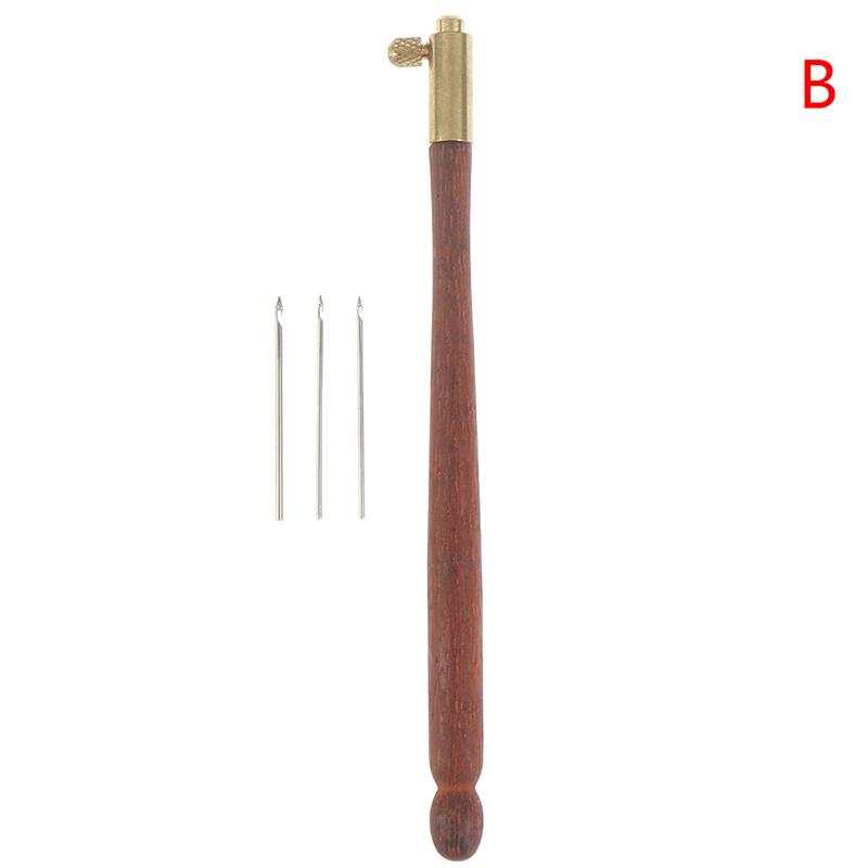 1 набор французских игл для вышивки, крючок для вязания тамбур, люневильский крючок с 3 спицами