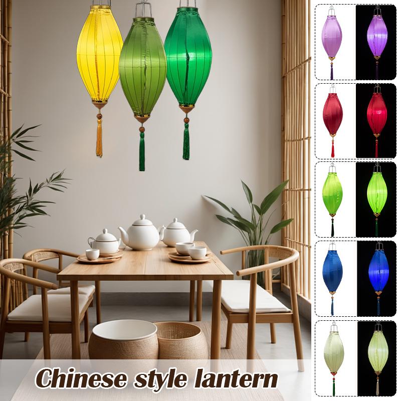 14-дюймовый традиционный фонарь для вечеринки на открытом воздухе шелковый фонарь китайский вьетнамский праздник середины осени весенний новогодний декор украшения