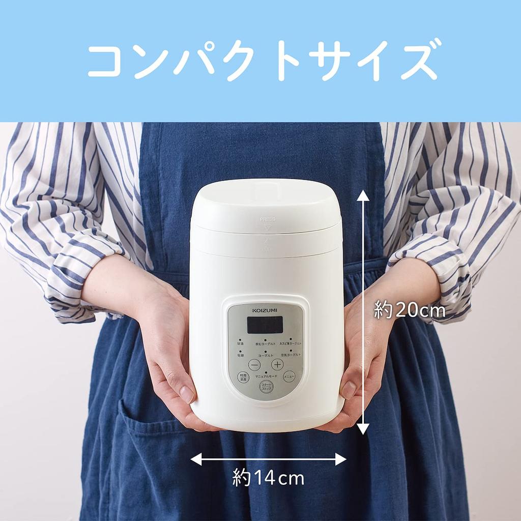 Koizumi Йогуртница Amazake Drinking Yogurt Salt Koji Compact White KYG-0800/W