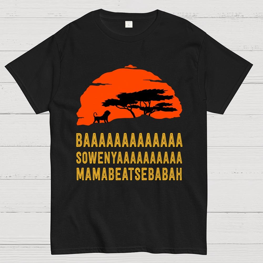 Baaa Sownyaaa Mamabeatsebabah Unisex Cotton Summer Casual Cool Loose T-Shirt