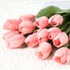 35cm Tulip Flowers Artificial Flowers  High Quality Realistic Flower for Wedding Ceremony Decor  Home Room Garden Bouquet Decor