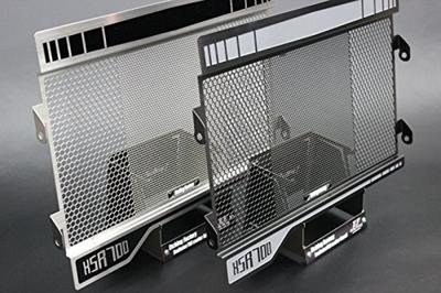 Etching Factory Защита радиатора Core Guard Синий Нержавеющая сталь Серебристый Эмблема XSR700 RGY-XSR700-00