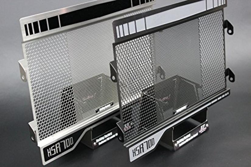 Etching Factory Защита радиатора Core Guard Синий Нержавеющая сталь Серебристый Эмблема XSR700 RGY-XSR700-00