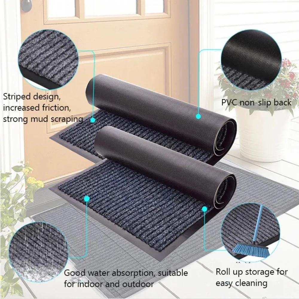 1 шт. моющийся и нескользящий входной коврик для дома и улицы моющийся коврик для прихожей коврики для пыли и пятен можно резать коврик
