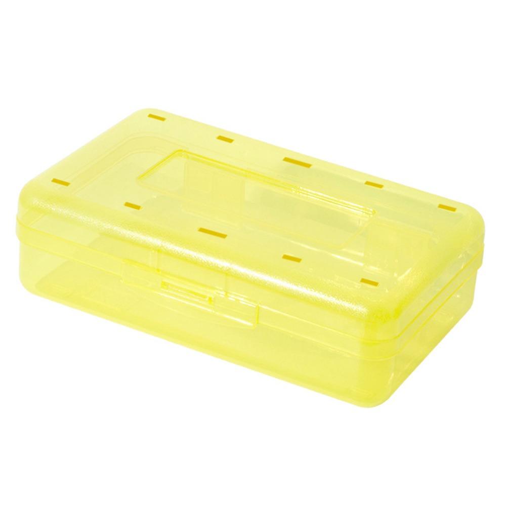 Transparent Pencil Case Large Capacity Marke Pen Organizer Durable Pen Box  School Office