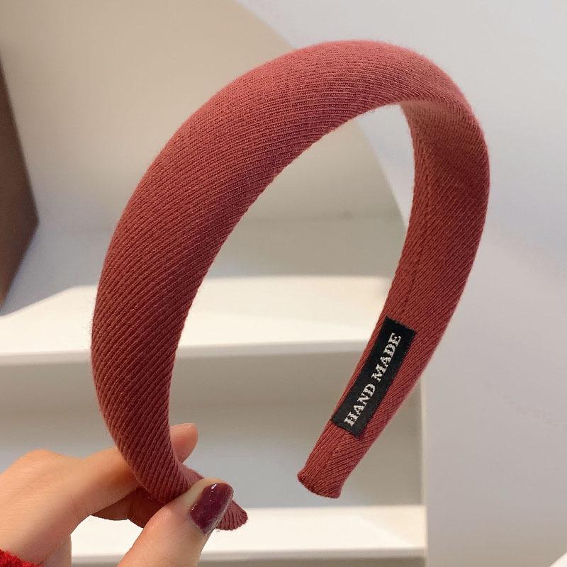 New 2022 High-End Retro Red Headband for Women - Perfect for Autumn, Winter & Holidays
