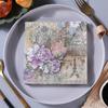 40PCS Disposable Paper Towels Double Layer Tissue Flower Printed Paper Napkin  Wedding
