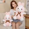 1 шт., 40/50 см, кавайная мягкая розовая плюшевая игрушка с кроликом, милый кролик, плюшевая подушка для маленьких детей, успокаивающий подарок на день рождения, Рождественский подарок