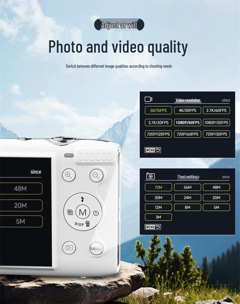 New Arrival: S95PRO CCD HD Portable Travel Digital Camera - Entry-Level, Affordable, Compact Card Camera