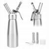 Professional Cream Dispenser, Stainless Steel Siphon 500 Ml, 3 Nozzles