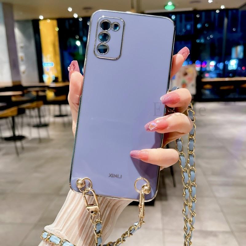 Чехол-шнурок через плечо из ПУ кожи с цепочкой для iPhone 16 15 14 13 12 11 Pro Max Mini XS X 7 8 Plus Покрытие ТПУ Ремешок Чехол