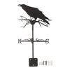 Weathervane Crow Ornament Wind Vane Weathercock Iron Metal Weather Vane for Outdoor Garden Farmhouse