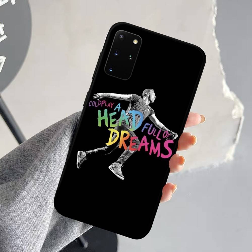 Moon Music Coldplay Band Phone Case For Samsung S 24 fe 25 Ultra plus 20 lite 21 30 22 23 24 22 Ultra 5G Fundas