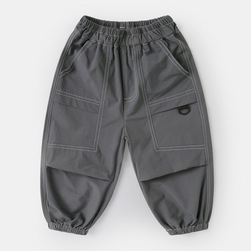 Right European Style Boys' Mountain-Style Casual Workwear Long Pants 2026 Spring and Autumn New Children's Clothing Baby Long Pants Spring and Autumn