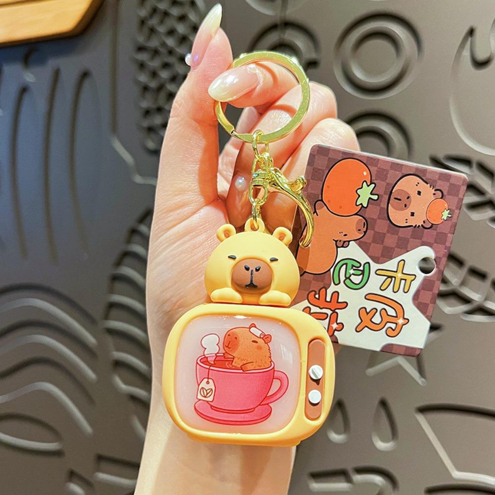 Внимание Капибара светлый брелок ТВ стиль милый брелок животное сумка Декор