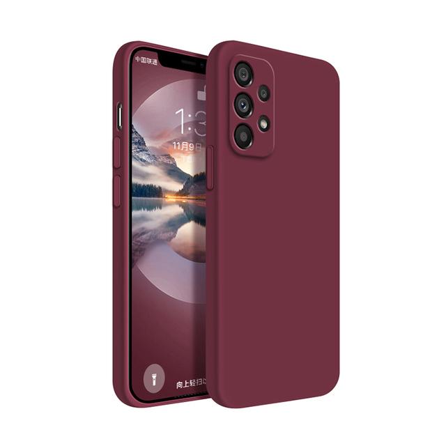 Базовый чехол для телефона Samsung Galaxy A70 A71 A55 A32 A42 A52 A21S A72 A13 A23 A33 A31 A53 A54 A73 5G Мягкий жидкий силиконовый чехол