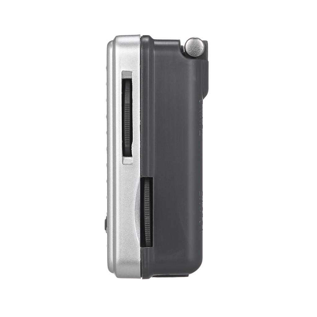 -R2011 AM FM Radio 2 Band Radio Receiver Portable ket Radio Built-in Spker w/ Hdphone Telescopic