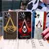 Прозрачный чехол из ТПУ A-Assassin S -Creed Gaming для IPhone 17 11 12 13 14 15 16 Pro Max 16 Plus