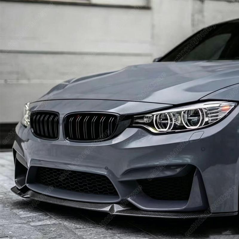 For BMW M3 F80 M4 F82 F83 2015 2016 2017 2018 2019 2020 Front Bumper Spoiler Lip CS Style Front Lip Splitter Modification Kit