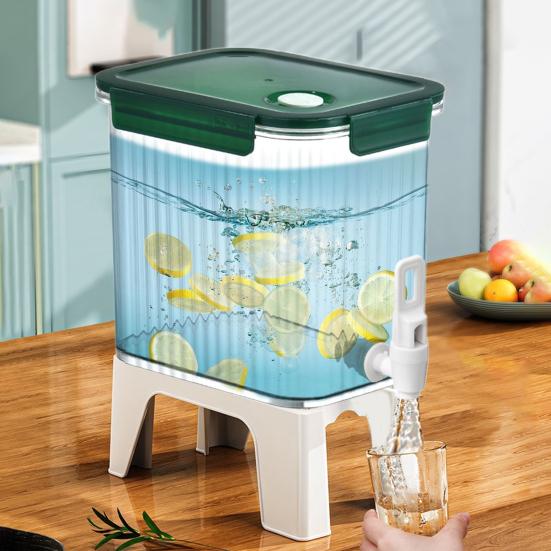 Диспенсер для напитков 3,5 л с краном, диспенсер для напитков с широким горлышком, машина для приготовления напитков на холодильник, герметичный сок