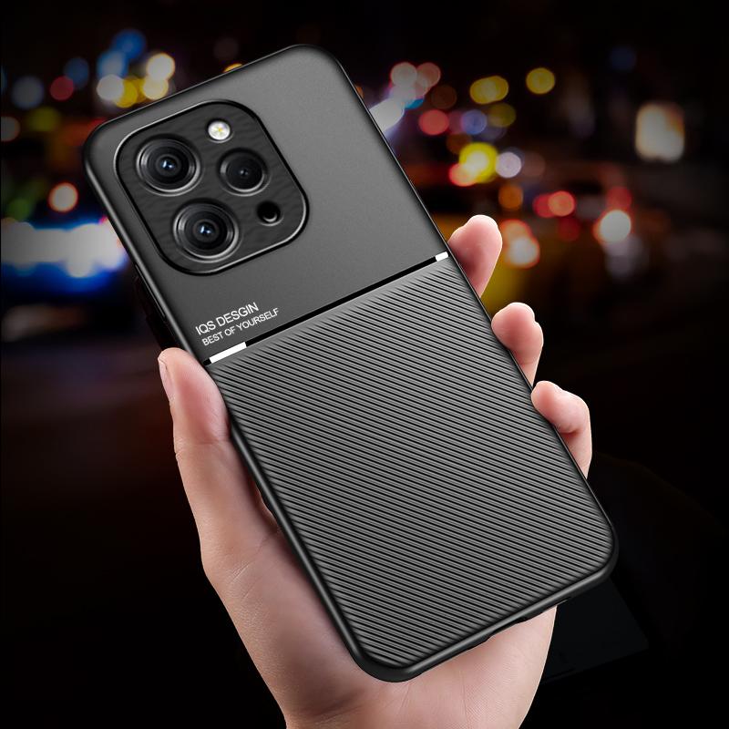 Для Xiaomi Redmi 12 4G чехол кожаная текстура автомобильный магнитный держатель чехол для телефона для Xiaomi Redmi 12 1 2 Redmi12 противоударный задний чехол