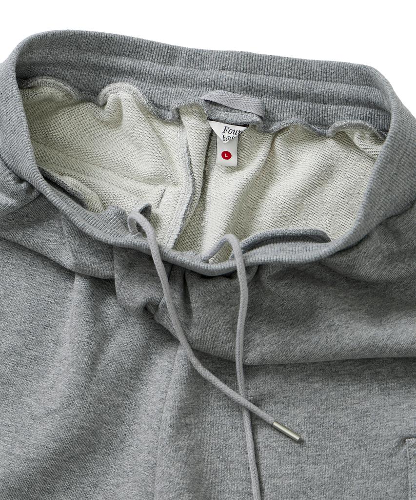 FOUNDPOCKET Широкие спортивные шорты Меланжево-серые